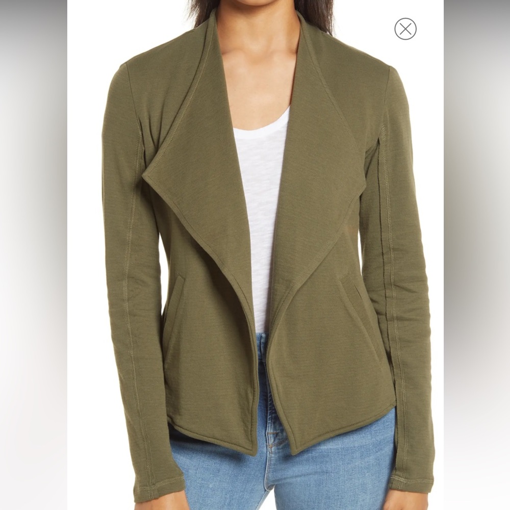 Caslon® Drape Collar Knit Blazer